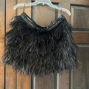 Express Feathered Skirt